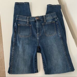 Madewell 10" High-Rise Skinny Jeans: Sailor Edition Sz 24